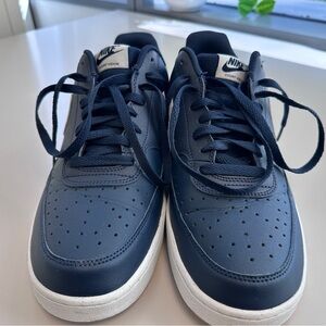 Nike: “Court Vision” Men's Navy Blue Sneakers